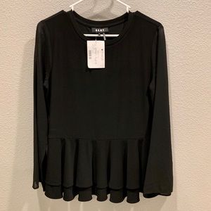 New DKNY Peplum Blouse size S
